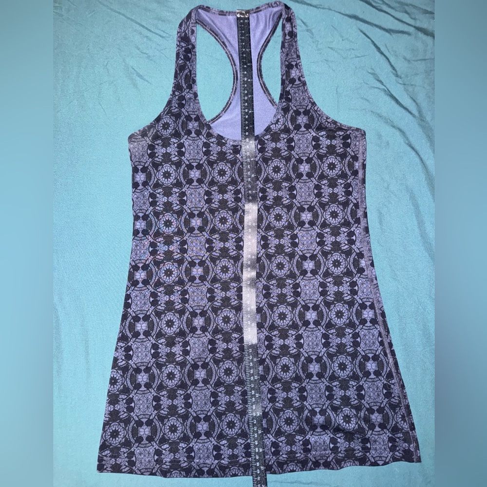 Patterned Racerback Tank Top - Picture 3 of 5